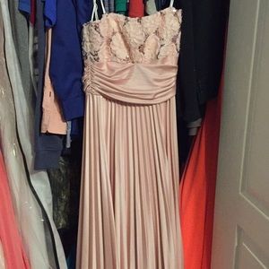 Blush prom dress